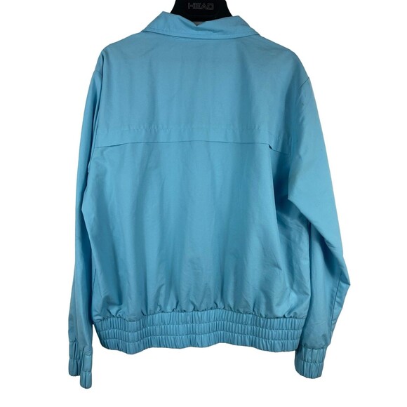 VTG Y2K 90s Nike Baby Blue Lightweight Full Zip Track Activewear Jacket XL - Picture 8 of 13